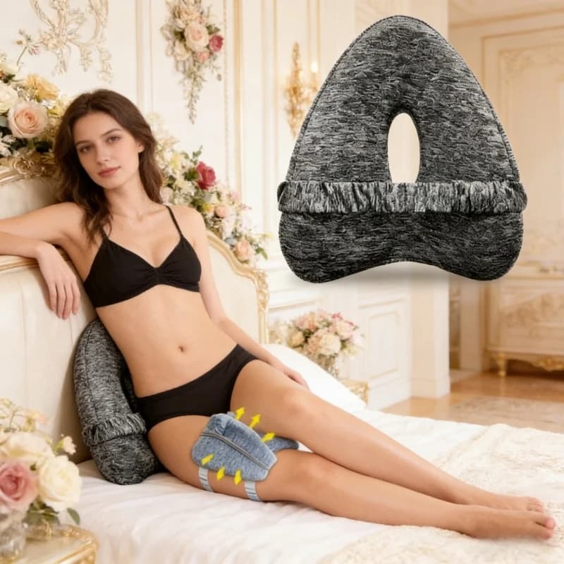 Cuscino a Forma di Cuore a Lento Ritorno per Coppie, Supporto per Gambe e Ginocchia, per Uso in Letto e Sonno Femminile