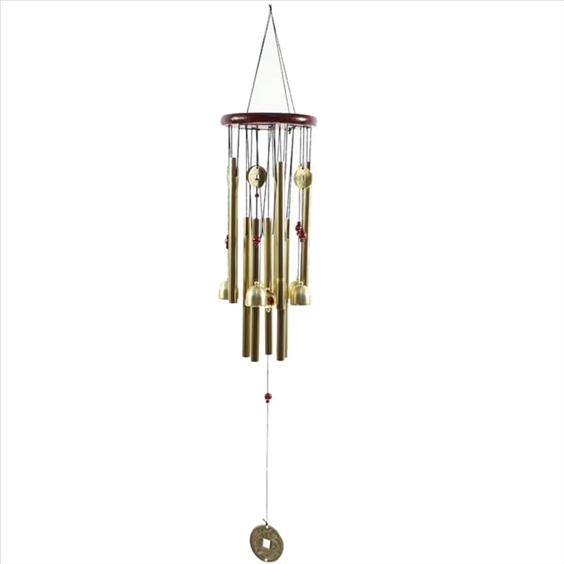 B62B-Metal Multi-Tube Wooden Wind Chime Door Decoration Alloy Bell Decoration