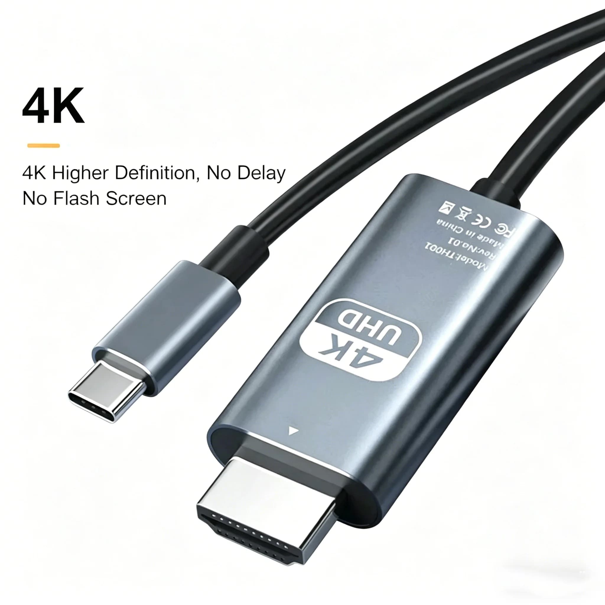 Cavo di conversione video HD tipo C, adattatore convertitore HDTV per TV, computer, cellulari, iPad, Samsung, MacBook, cavo di proiezione