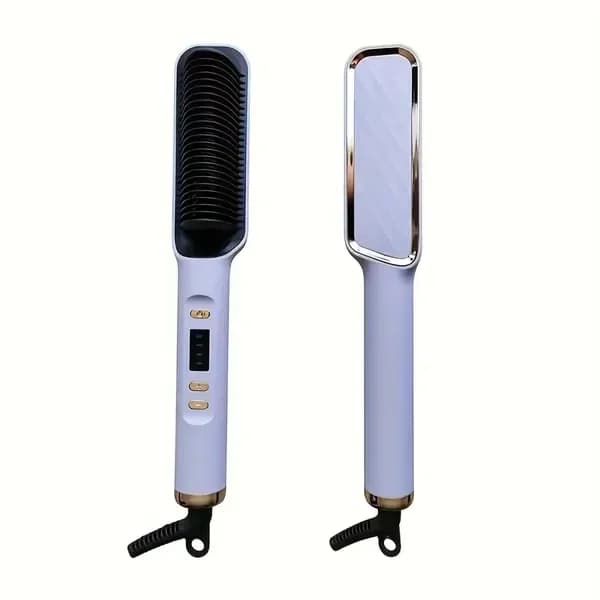 Spazzola Lisciante Ionica Anti-Scottatura - Riscaldamento Rapido 110V con Tecnologia Ceramica e 30 Livelli Regolabili