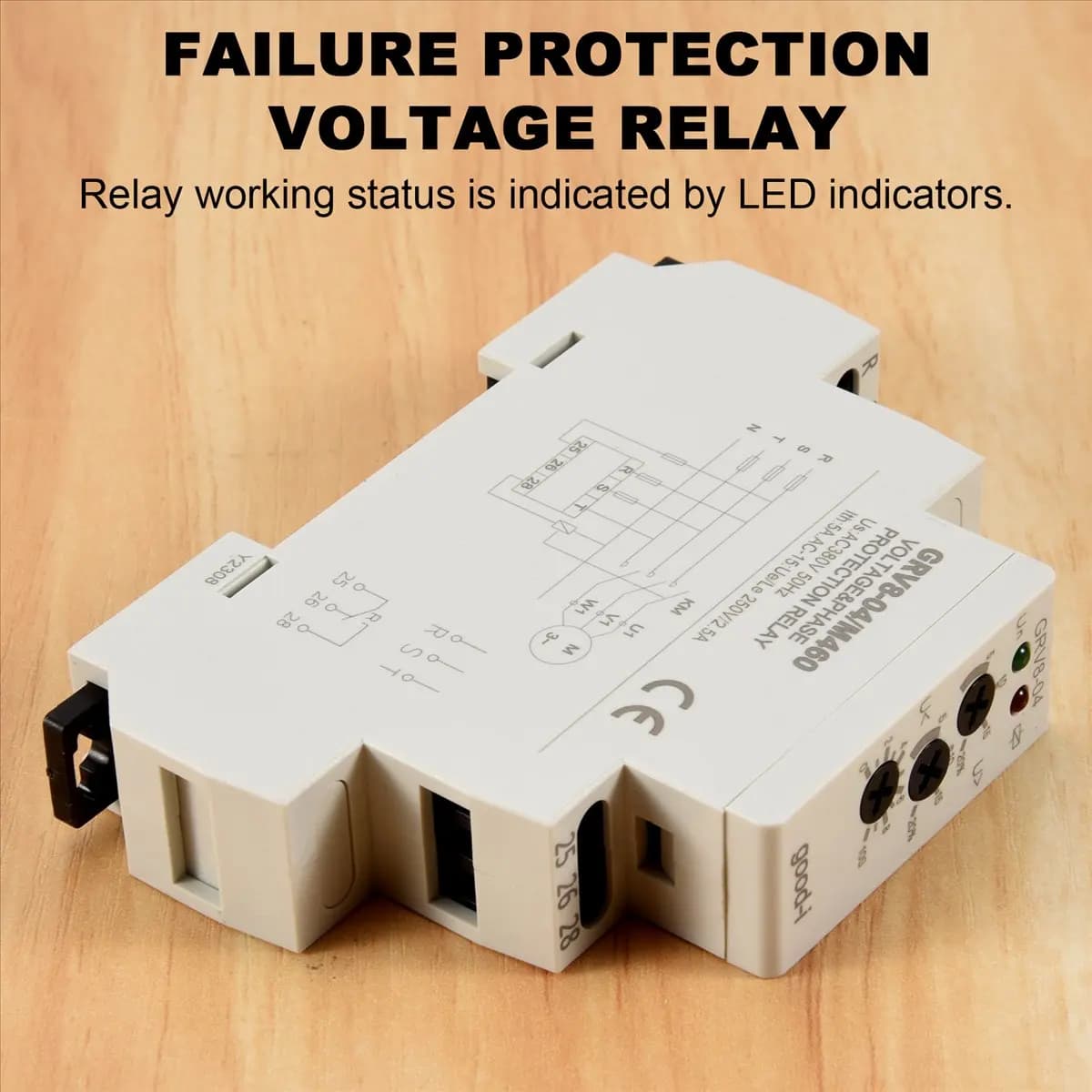 SCLS GRV8-04 M460 3-Phase Voltage Monitoring Relay Phase Sequence Phase Failure Protection Voltage Control Relay