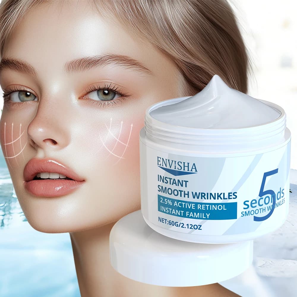 ENVISHA Crema Antirughe al Retinolo 5 Secondi Effetto Lifting Istantaneo, Rassodante, Levigante e Idratante per il Viso