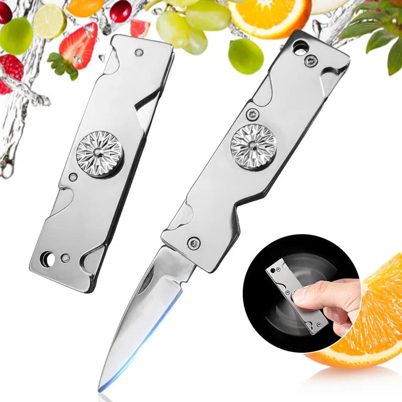 Mini folding knife Barbecue for meat slicer Fruit knife Kitchen knives Stainless steel handle Multipurpose kitchen knife for chef