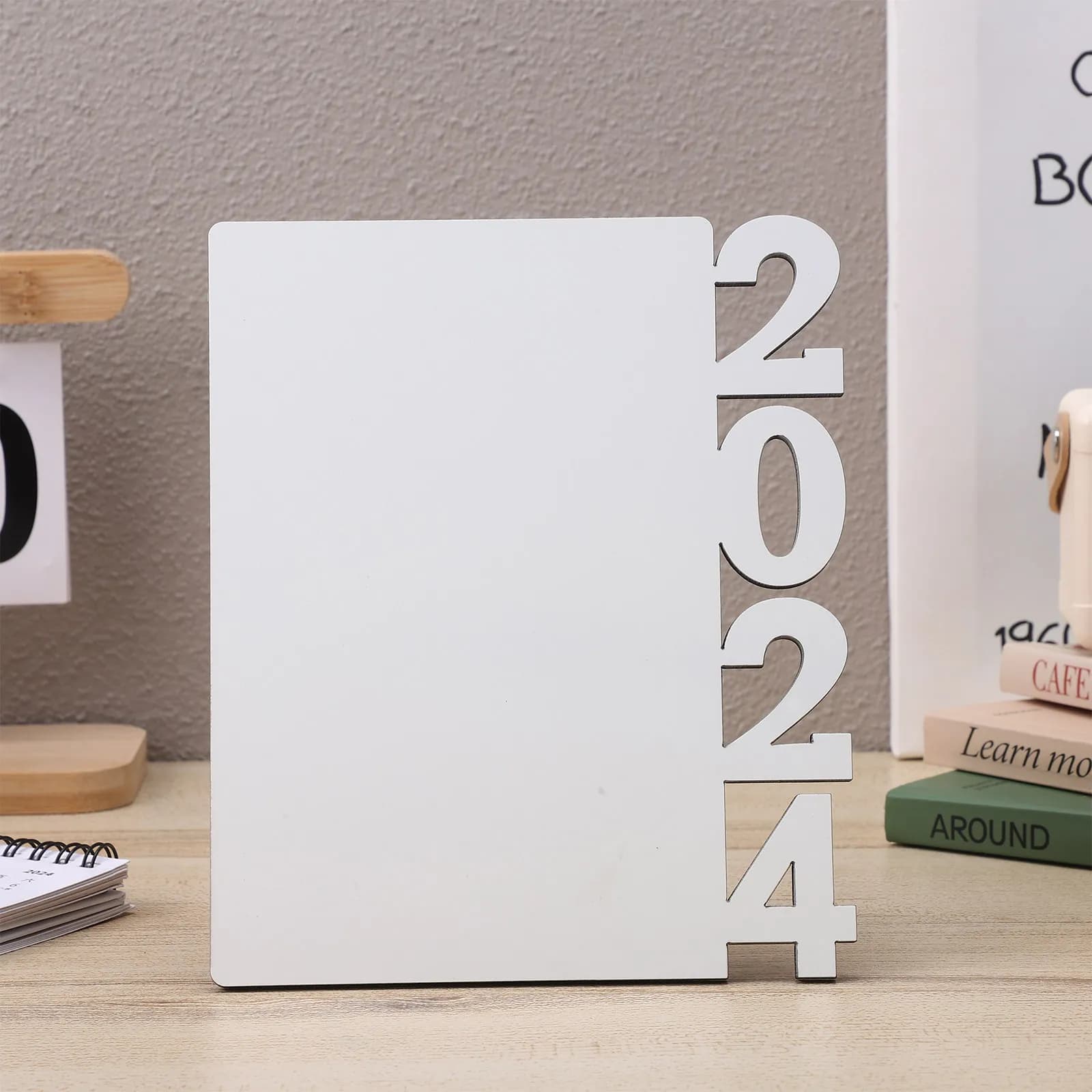 Frame for Photo of Degree 2024, 2 Pieces, Vacuum Frames for Sublimation, Elegant Commemorative Gift for Graduates, Stable Table Support