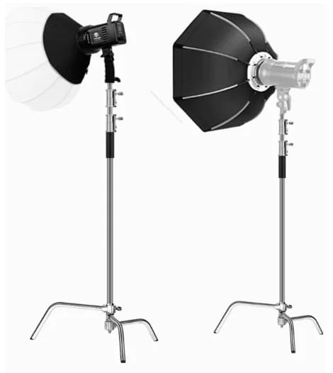 Photography Magic Leg Light Stand C-shaped Bracket Stainless Steel Tripod Professional Studio Tripod,Flash,Crossbar
