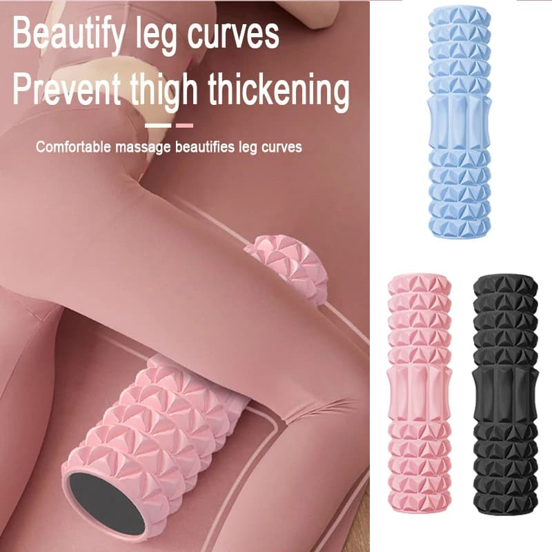 Mezzaluna Solid Foam Ace yoga post Relief from Backache Muscle Relaxation Fitness Roller, Yoga, Pilates EVA Roller TBAM003