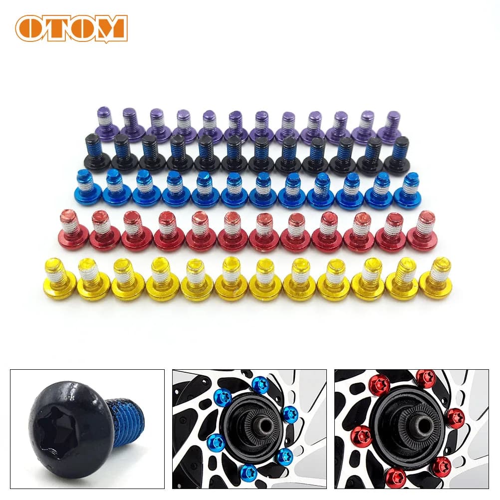OTOM Motorcycle T25 M5 * 10 disc screws brake front bolts rotor head Torx for bike cross-road electric Sur-Ron Light-bee