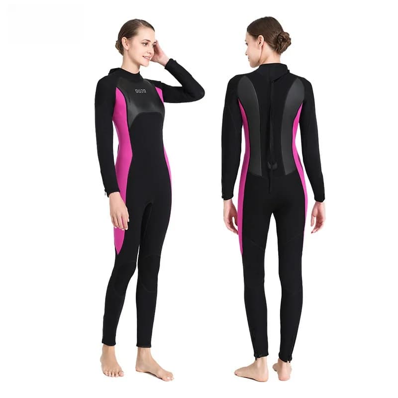 Women's 3mm neoprene dive, surfing, swimming, scuba diving for cold water, snorkeling, underwater fishing, keep warm