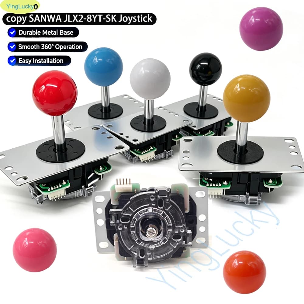 Copy SANWA Joystick JLX-TP-8YT-SK Pc Command Zero Delay Raspberry Pi Diy Controller Vending Machine Neo Geo Arcade Game