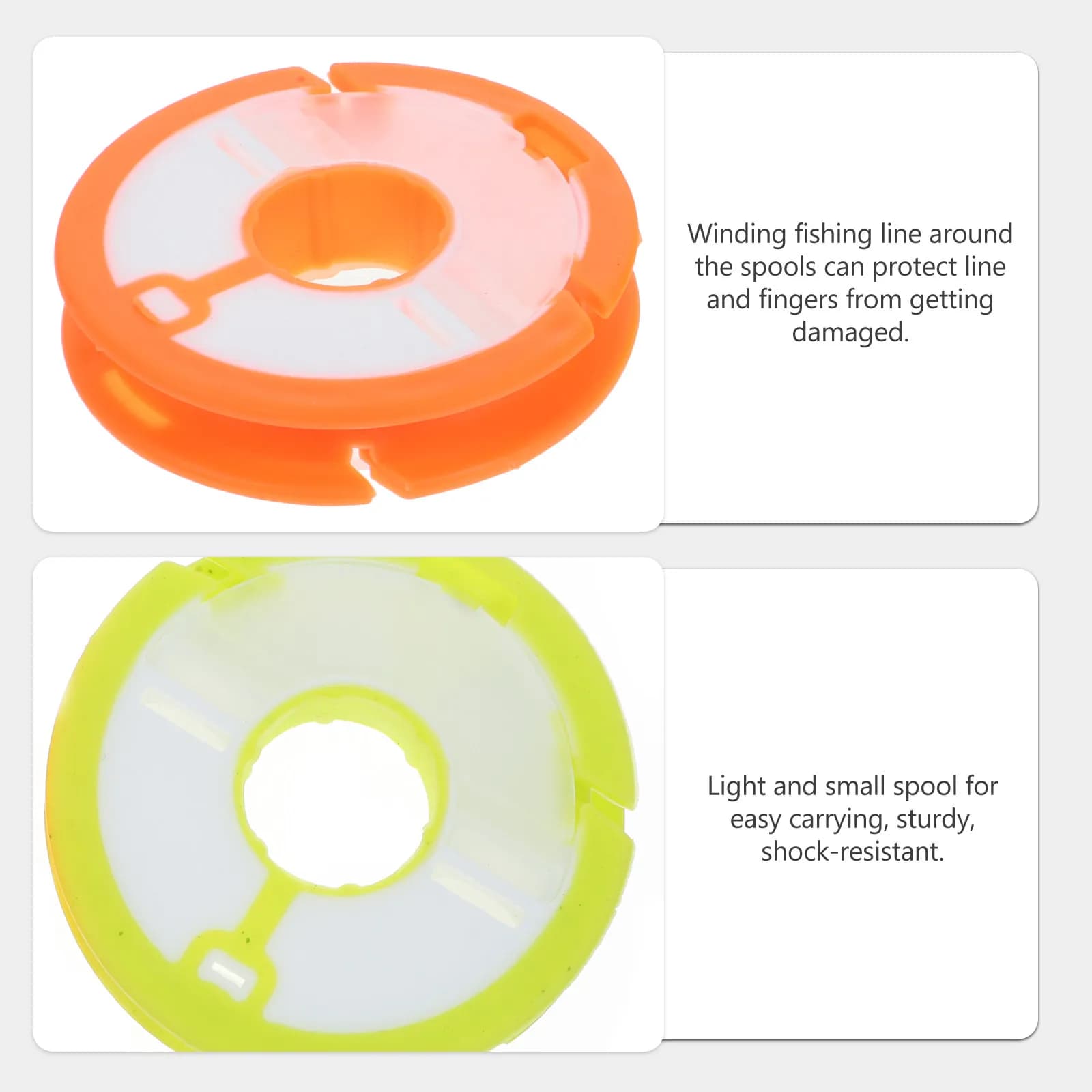 Bobine per lenza da pesca multifunzione, scatola porta attrezzi da pesca leggera e facile da trasportare, bobine per avvolgimento lenza e organizzazione righe.