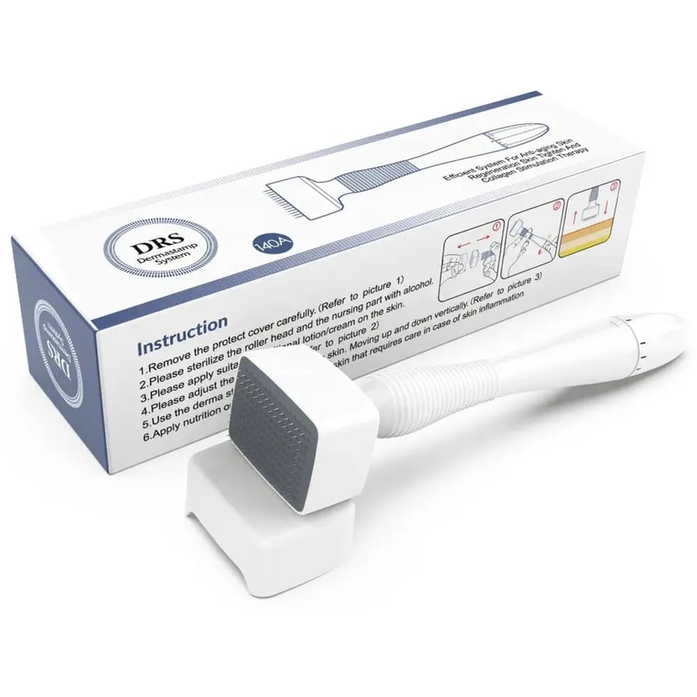 Derma Timbro Roller DRS140A Ago Regolare Microaghi Rullo per Massaggio Derma Rolling Smagliature Rimozione Perdita di Capelli e Cellulite
