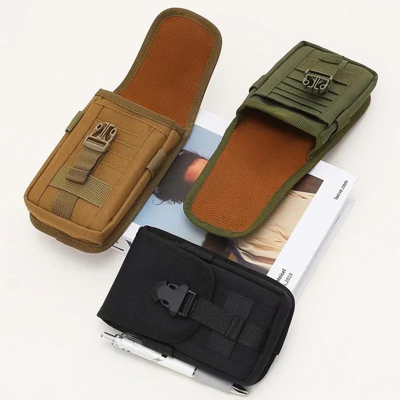 Tactical Belt Bag for Exterior, Phone, Cards and Keys, for Camping, Hiking and Running