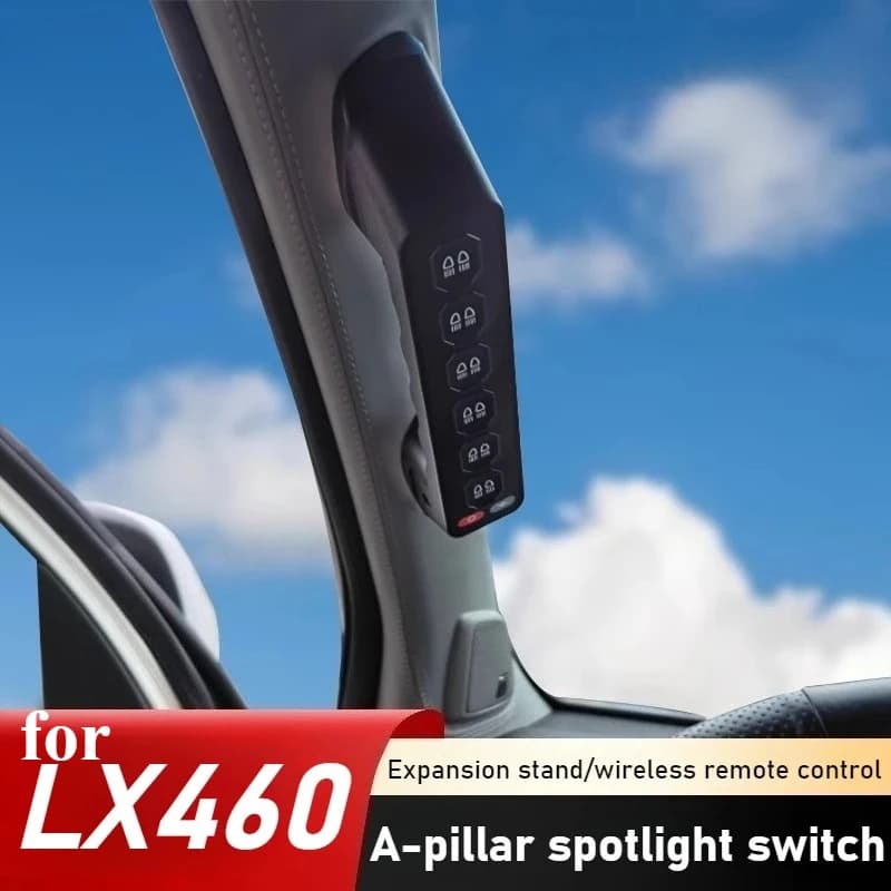 Per Lexus GX460 LX460 Auto Pilastro A Maniglia a sei vie Interruttore Off-road Modificato Faretto Interruttore Integrato Accessori di Controllo Remoto