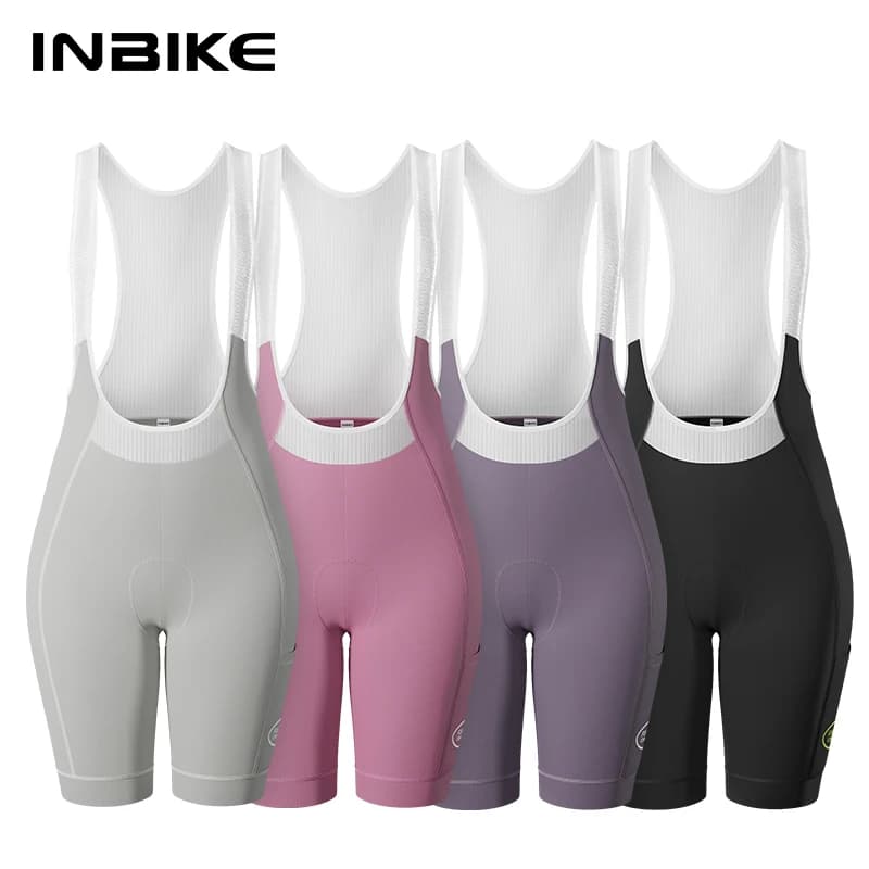 INBIKE 2025 Women's cycling shorts with side pockets Women's trousers for summer trousers with road bike straps Cycling clothing