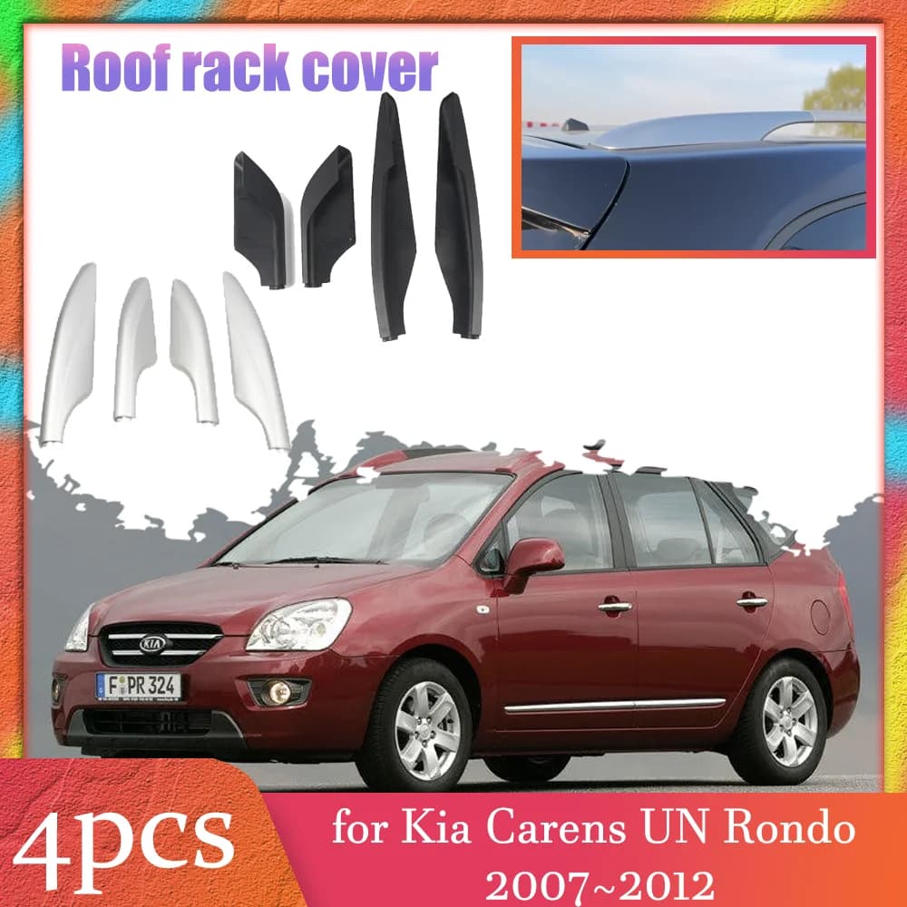 Car Wallets Cover for Kia Carens UN Rondo 2007 ~ 2012 2008 2009 Bagagli Bar Part Rail End Borsette Cap Trim Accessories