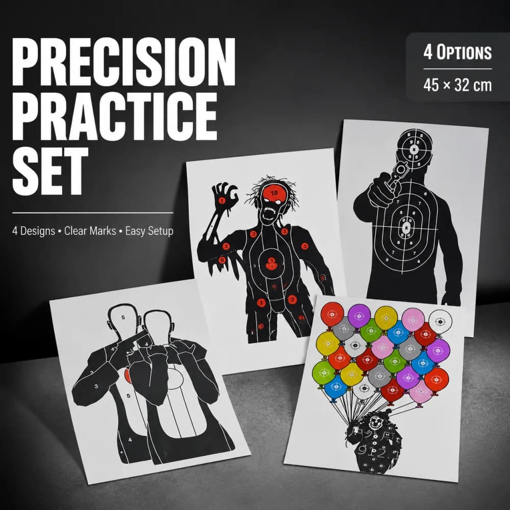10pcs 45X32cm Fun Shooting Target Paper Archery Target Papers Practice Training Accessories Splash Activity Paper Targets