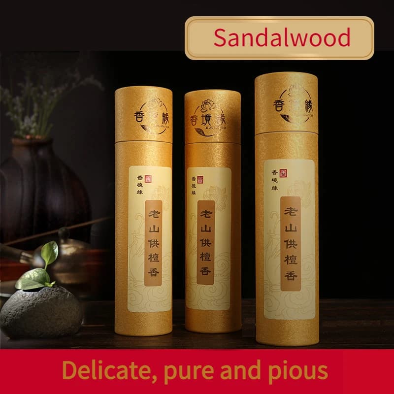 Bastoncini di incenso Meditazione Aromaterapia indiana Vecchia montagna Legno di sandalo Offerta per il Buddha Forniture di incenso Calmante per interni