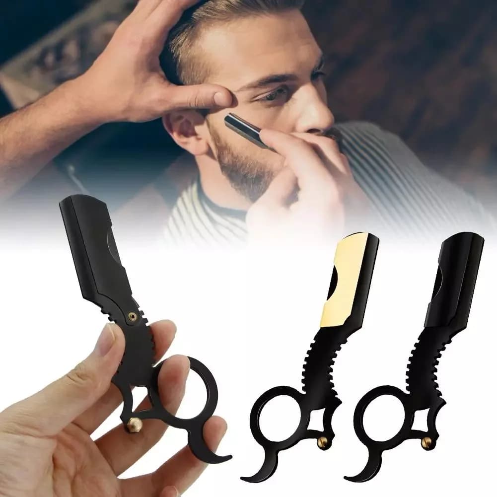 1PC Professional Handbook Polished Razors Straight Barbie Haircut Razor For Men Stainless Steel Bearings Bearings