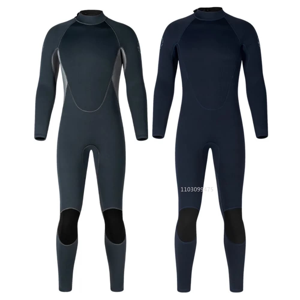 Men's Dive 3mm in Neoprene with Zip Front and Back for Cold Water, Ideal for Surfing, Swimming, Diving and Snorkeling