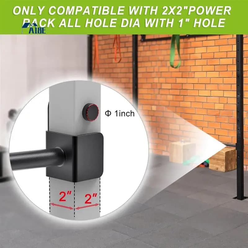 A18E weight plate holder for 2X2 inch power rack, power rack attachment for weight plates, power racks