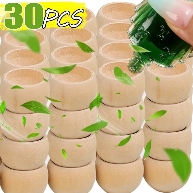 30/1PCS Diffusore di aromi in legno Diffusore di oli essenziali per auto Home Office Guardaroba Comodino Deodorante per ambienti Dispenser per aromaterapia