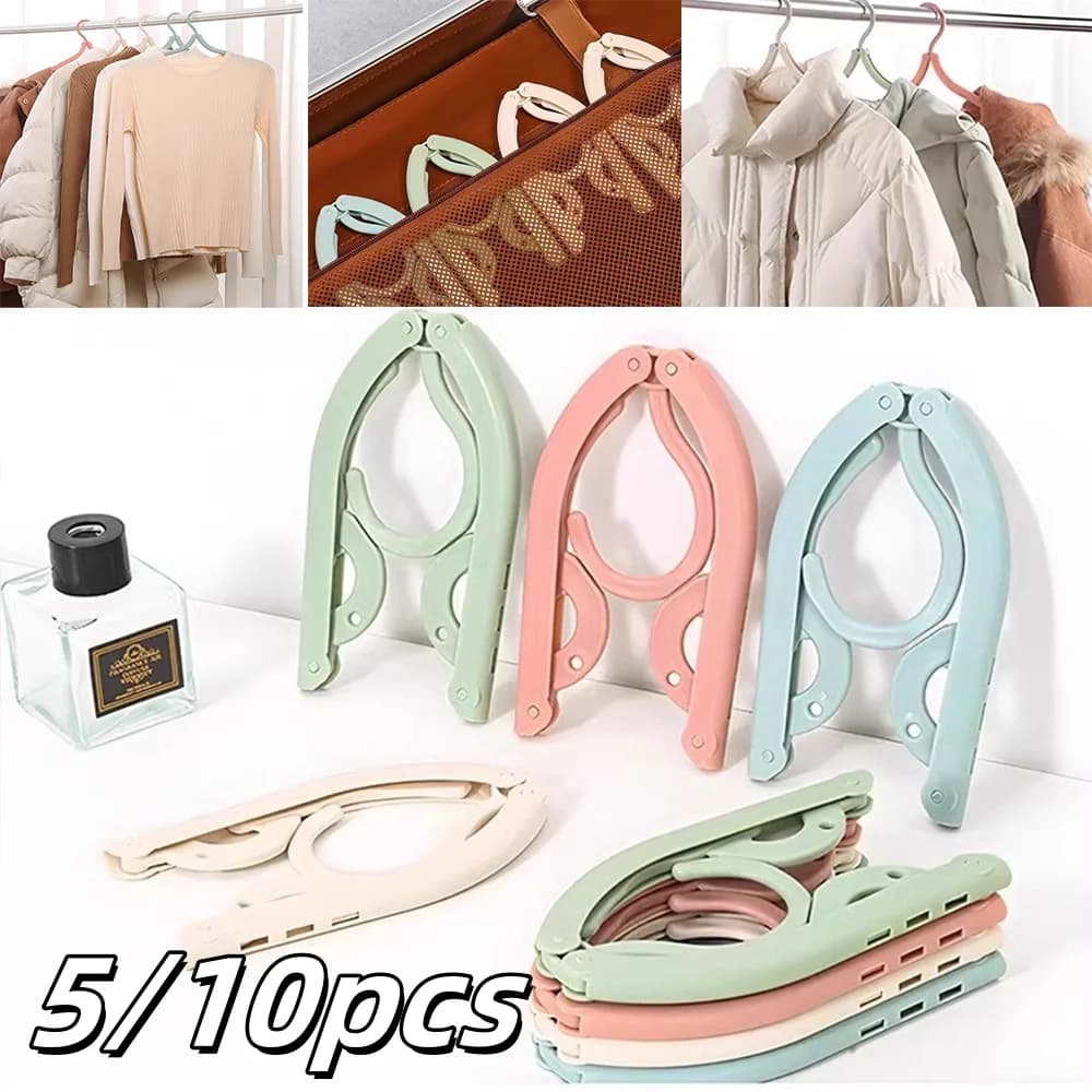 5/10 pezzi grucce da viaggio pieghevoli portatili salvaspazio accessori essenziali da crociera asciugatura appendiabiti casa per pantaloni eleganti