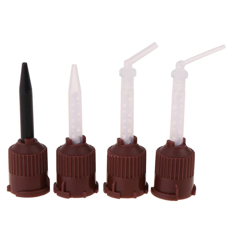 Wholesale 50 pcs/pack dental materials tips for mixing temporary silicone rubber footprints Dispenser pistol Mix dental head tools 3.5mm