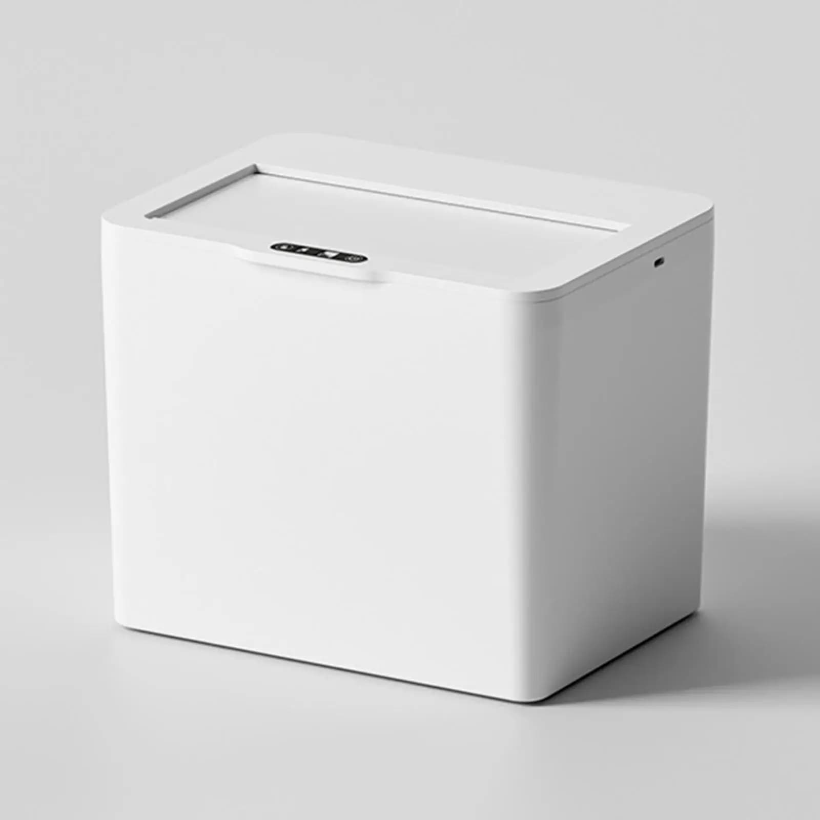 Bidone della spazzatura a induzione intelligente Bidone della spazzatura senza contatto Leggero e facile da pulire Bidone della spazzatura automatico Sensori di movimento per la casa desktop