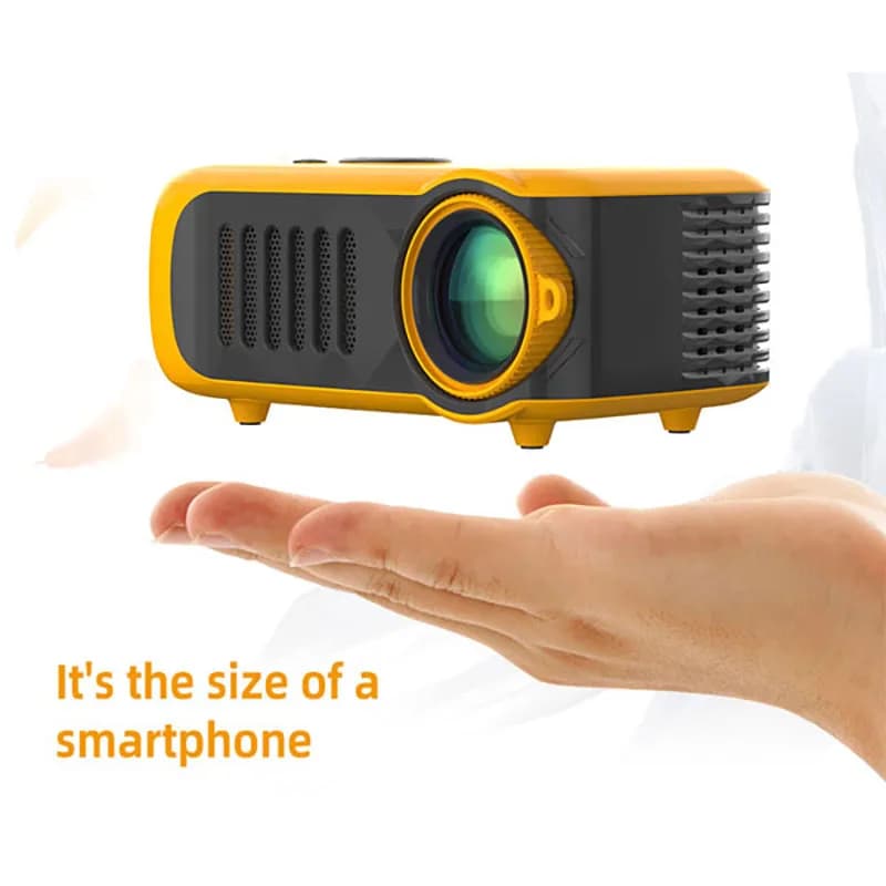 New Mini Projector A2000, Support 1080P, Automatic Keystone Correction, 180° Home Theater Portable Swivels for Bedroom, Gift Idea.