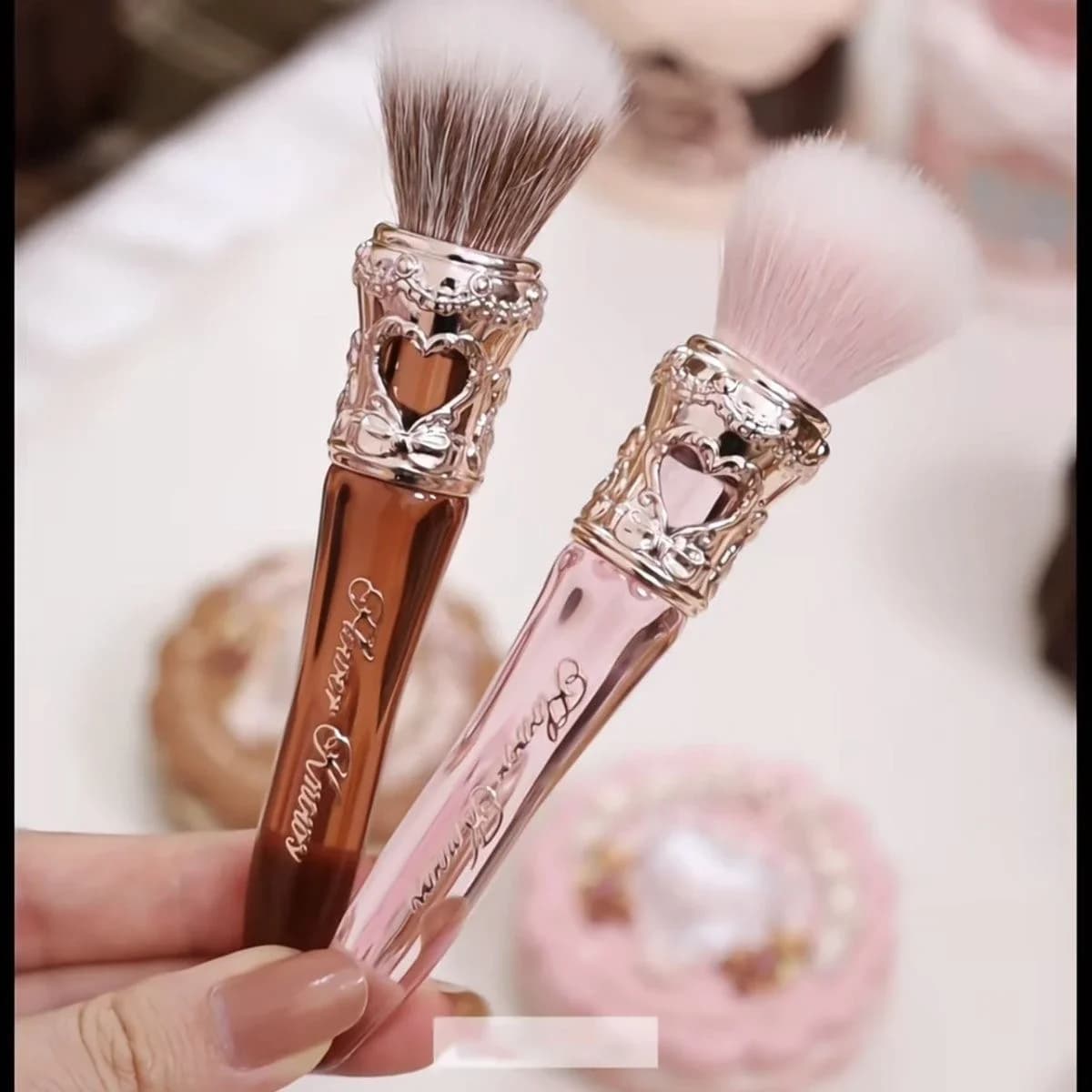 Flowerknows THE SWEETIE BEAR COLLECTION Blush Brush in Powder, Vegan Brushes and Cruelty-Free, Makeup Tools