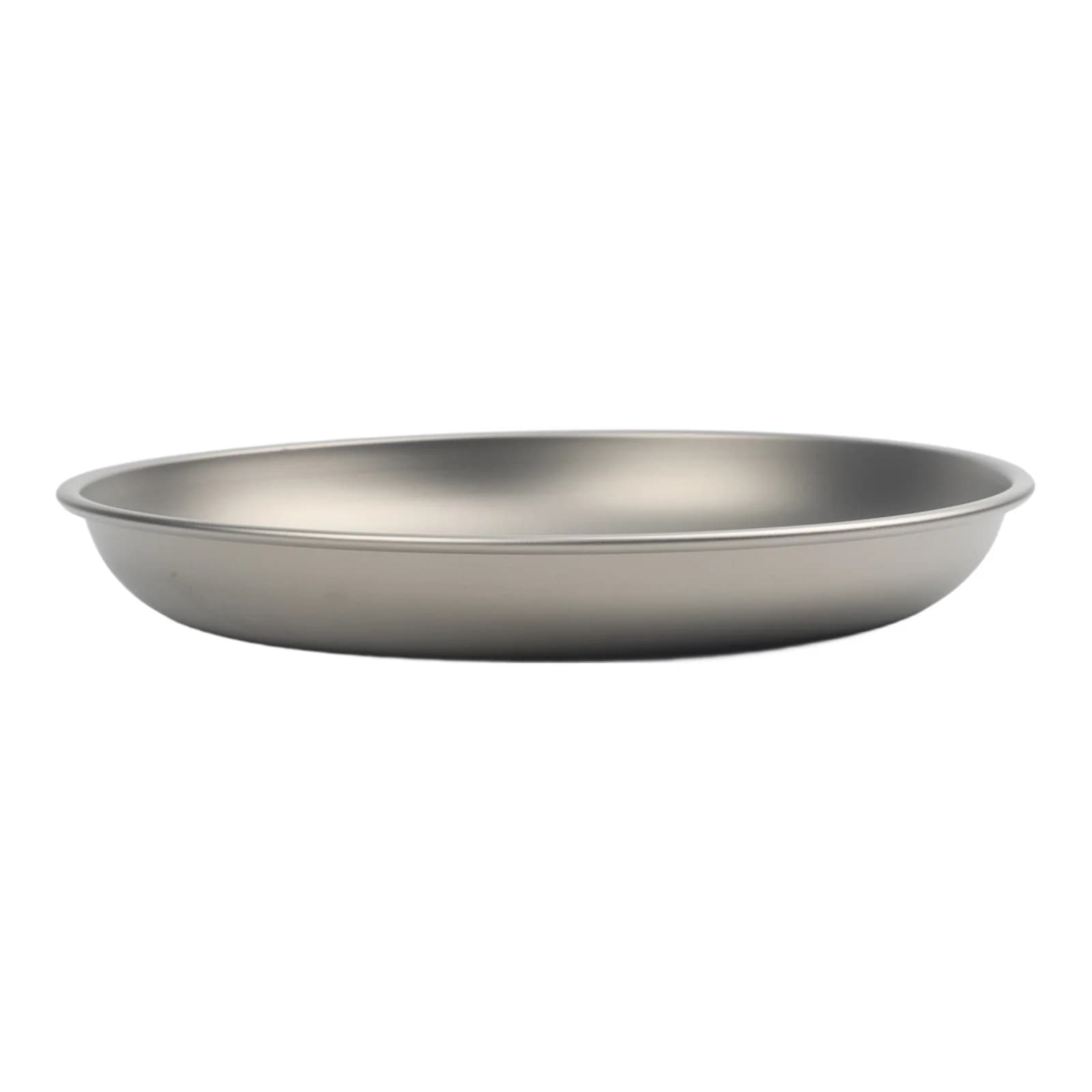Per il campeggio, per l'escursionismo, per il picnic, stoviglie portatili, piatto in titanio, per il campeggio all'aperto, peso circa 120 g, 75 g, uso a lungo termine