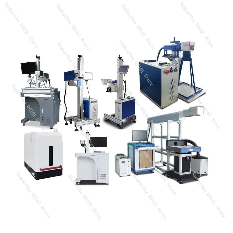 Macchina per Marcatura Laser Industriale con Nastro Trasportatore, Postazione Desktop, Incisore Laser CO2 e a Fibra di Grande Formato per Linee di Produzione