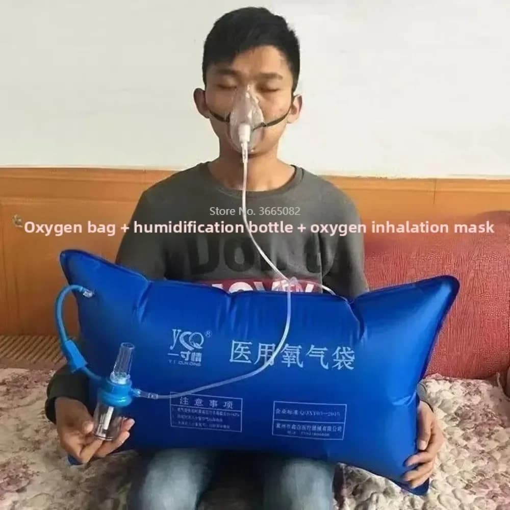 Medical/Household PVC 42L Portable Oxygen Cylinder Pillow Bag oxygen mask oxygen tube apply to Elderly&Pregant