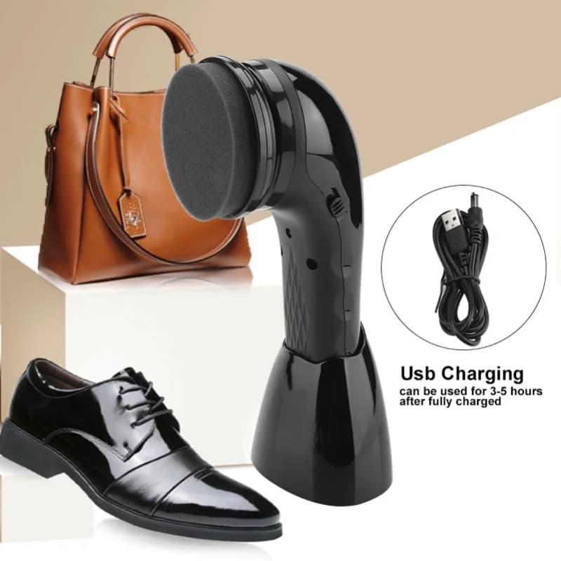 Handheld Electric Shoe Polisher USB Rechargeable Multifunctional Leather Brush For Shoes Care