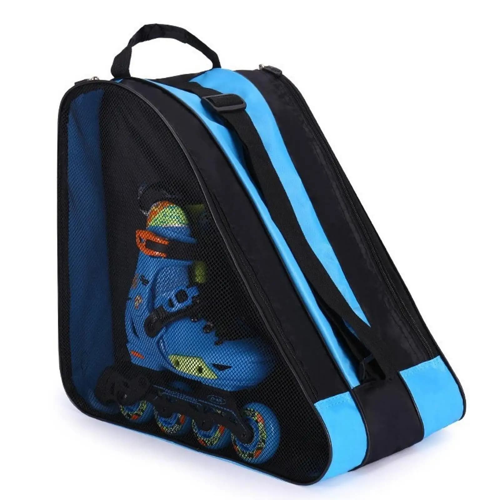 Borsa per Pattini a Rotelle con Tracolla Regolabile, Leggera in Nylon, per Pattinaggio su Ghiaccio e Attrezzatura Inline