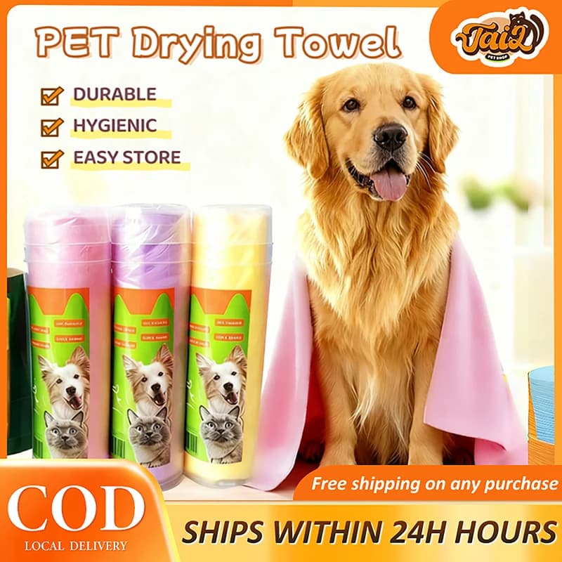 1PC Pet Dog Towel Suede Fabric Towel Pet Bath Absorbent Towel Pet Grooming Towel Soft Pet Towel【Homeclub】