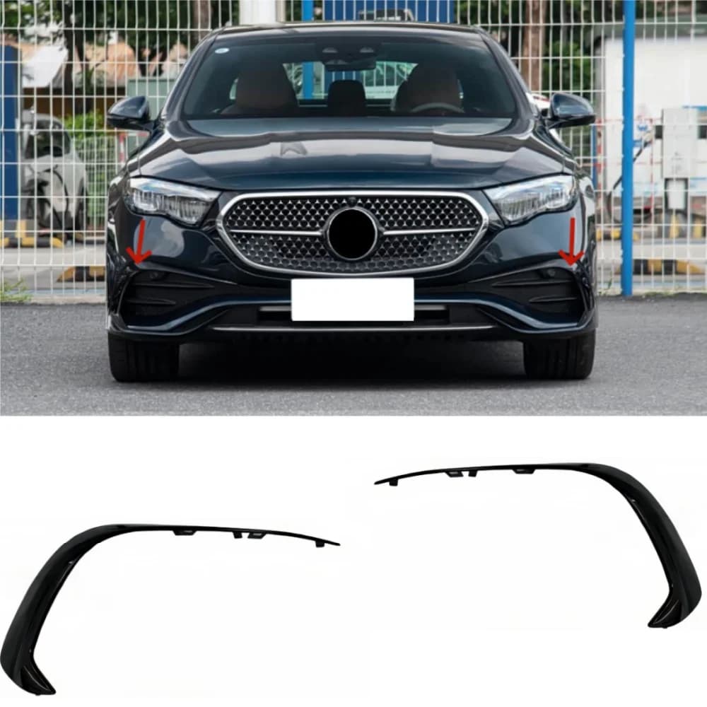 For Mercedes E-Class W214 Sport Front Bumper Fog Light Decorative Strip 2024-2026 OE:2148853902 2148854002