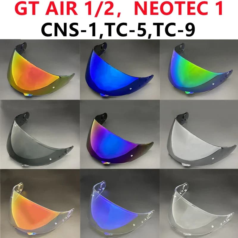 Visiera GT per SHOEI GT-Air 1/2/3 Neotec 1 Visiera per casco da moto con protezione UV anti-uv Visiere Casque