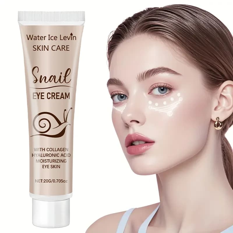 Hydrolyzed Collagen Eye Cream, Snail Essence with Snail Essence, Shaping and Moisturizing Eye Cream, Snail Eye Cream suitable for light beige skin tone, Skin Care Products