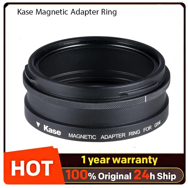 Kase Magnetic Adapter Ring Compatible with Ricoh GR4 Camera Accepts Kase 49mm Filters