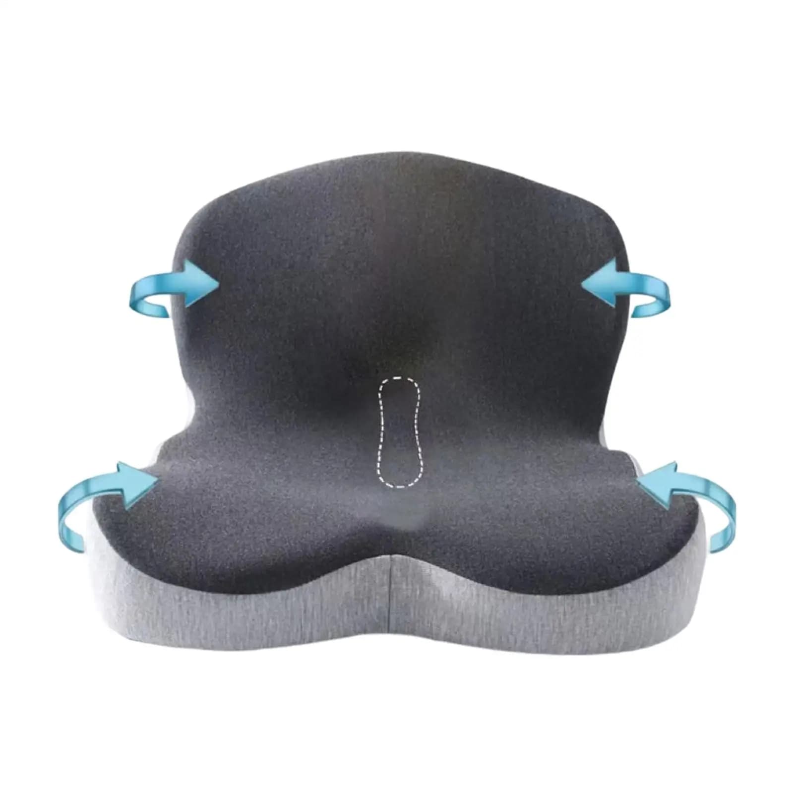 Cuscino per Sedia da Ufficio con Cerniera, Comodo Supporto Lombare Rimovibile in Memory Foam per Donne, Uomini, Conducenti, Casa e Ufficio
