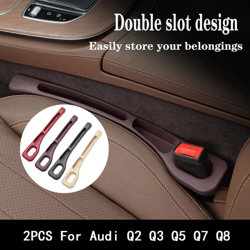 2 pezzi per Audi Q2 Q3 Q5 Q7 Q8 seggiolino auto gap riempitivo tra posti fessura decorazione interna accessori