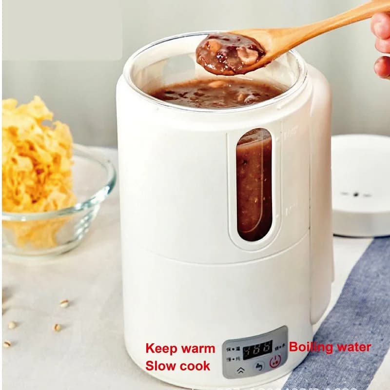 800 ml electric kettle for car and truck 12V/24V, portable cup to keep warm soups, porridge, stews, noodles, ideal for home and travel