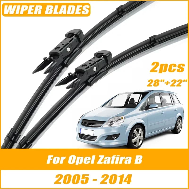 2pcs Wiper Front Wiper Blades For Opel Zafira B 2005-2014 Windshield Windscreen Clean Window Car Rain Brushes 28"+22"