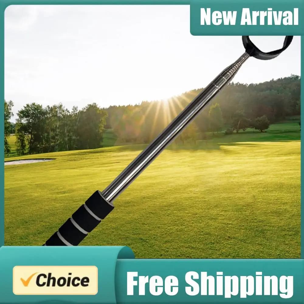 Raccogli Palline da Golf Telescopico da 2,7 m in Acciaio Inossidabile, Strumento a Grappolo con Ventosa, Accessori e Regali per Golfisti
