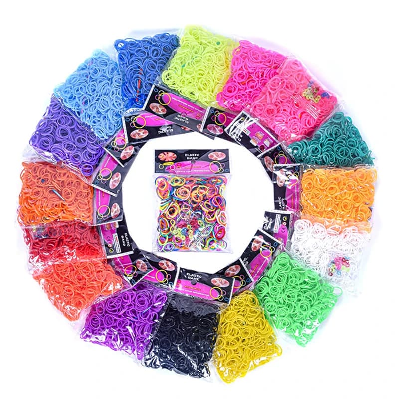 600 pieces Kit for making bracelets with colorful elastic used for creating jewelry Children's Bracelets that intertwine hand-made tools do-it-yourself