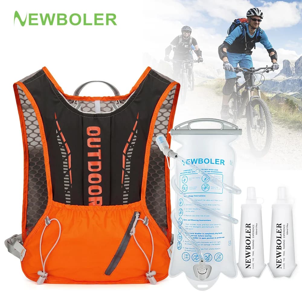 5L Breathable Running Backpack, Lightweight for Cycling, Jogging, Marathon, Hiking and Climbing