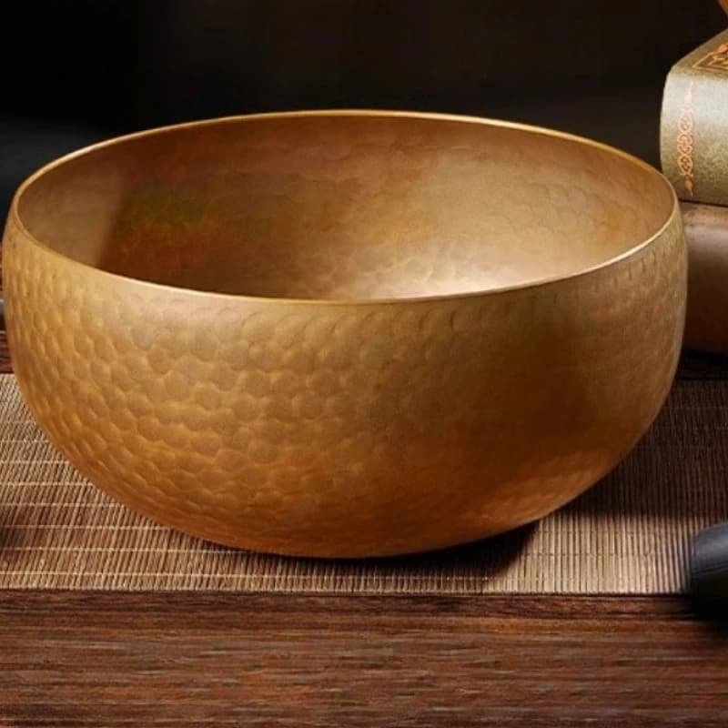 Copper Singing Bowl Yoga Relaxation Sound Bowls Meditation Mindfulness Spiritual Bowls Sounds Healing Percussion Instrument Bowl