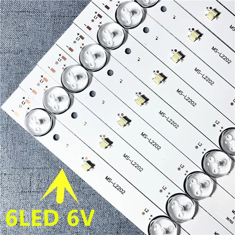 Striscia di retroilluminazione a LED da 580 mm 6 lampade per TV JL.D32061330-081AS-M FZD-03 E348124 HM Ingresso 32 V MS-L1343 L2202 L1074