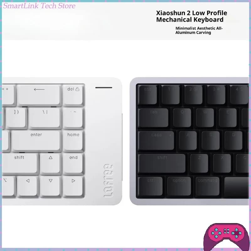 Tastiera Meccanica FLOW2 Personalizzata Kailh Low Profile Tri-Mode Wireless Bluetooth per Gaming E-sports e Ufficio Layout 68 84 100